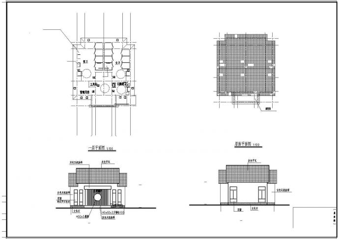 新建公共厕所（两份）--建筑专业_图1