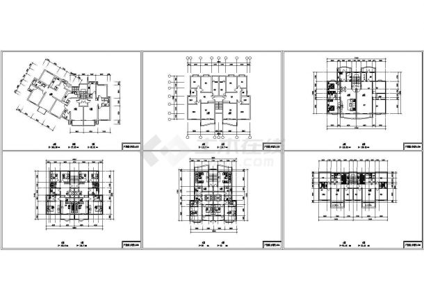 85套经典住宅户型平面设计CAD建筑方案图纸（含户型经济技术指标）-图二