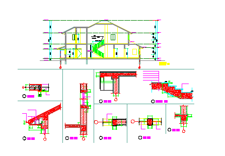 某地经典别墅设计施工建筑cad图纸_图1