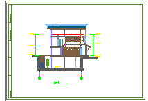 某B型日式别墅建筑cad设计施工图-图二