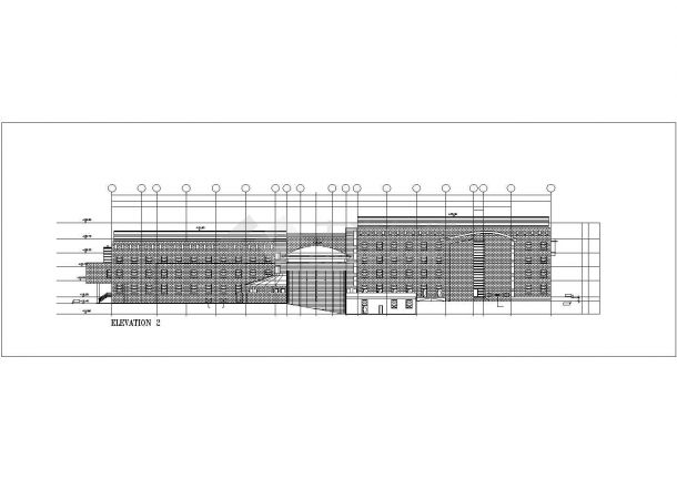 西安市某高校2200平米4层框架结构外教公寓楼平立面设计CAD图纸-图一