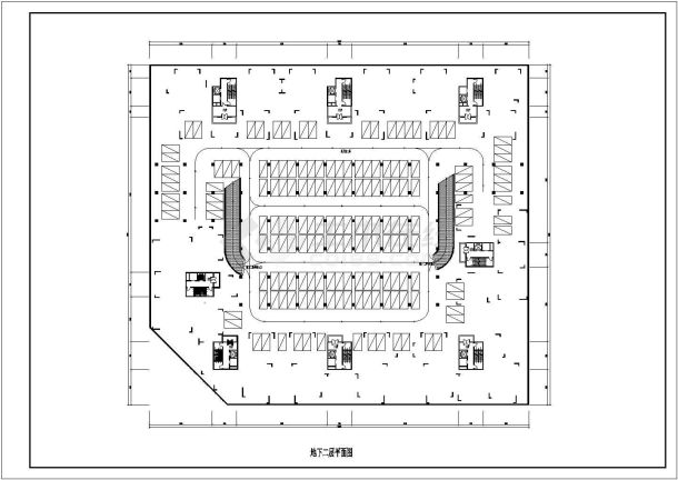 高层小高层点式户型异型住宅楼全套施工设计cad图纸-图一