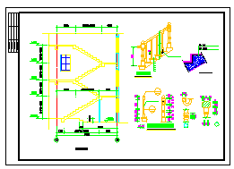 3层别墅全套建筑结构cad设计图纸-图二