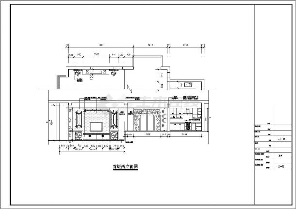 浙江省温州市某高档别墅装饰设计CAD图【含各层平面图，效果图】-图二