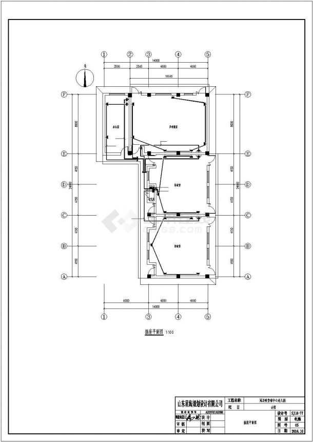 广州某社区幼儿园260平米单层砖混教学楼电气系统CAD设计图纸-图一
