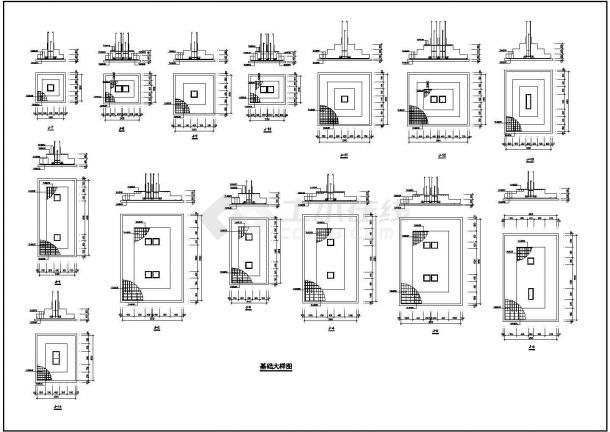 商业铺钢结构工程CAD图纸-图二