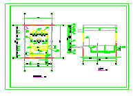 单层自来水厂加氯加矾车间四阀滤池建筑设计施工图纸_图1
