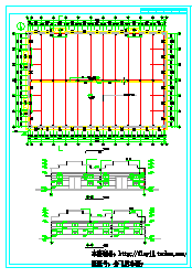 1层1348.44平米排架结构纺织厂建筑施工图（含设计说明）-图二