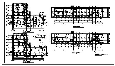教学楼设计_某六层现浇钢筋砼框架结构教学楼结构施工cad图纸-图二
