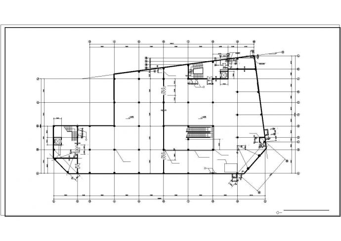 海城某经典商厦建筑施工CAD布置图_图1