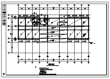 某四层框架办公楼结构施工cad图_办公楼施工-图二