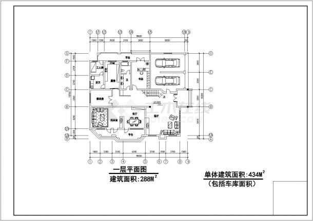 【深圳】某安置小区多层别墅施工全套设计cad图纸-图二