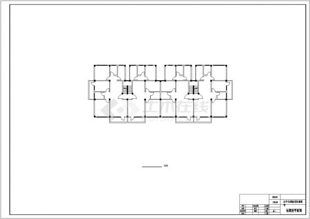 【6层】3650平米六层框架学生公寓全套毕业课程设计（计算书、部分建筑、结构图）-图一