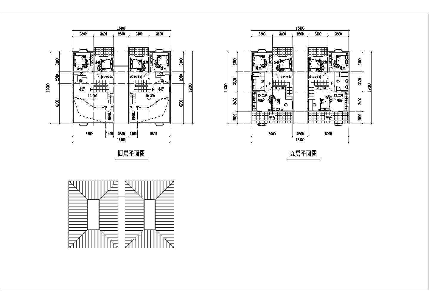 【杭州】某高档小区精品别墅楼全套建筑施工设计cad图纸