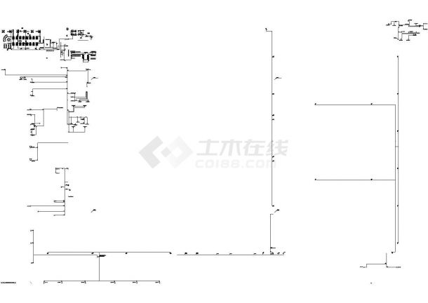 某主厂房1B全区电力平面图-图一