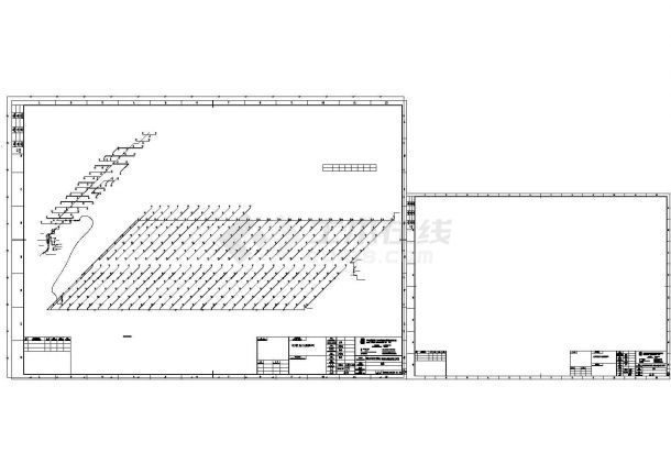 宿州市建设路某单层钢结构商城全套给排水系统设计CAD图纸-图一