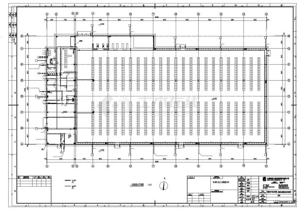 宿州市建设路某单层钢结构商城全套给排水系统设计CAD图纸-图二