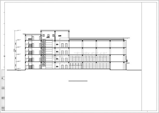 某居民区高级商场建筑方案设计施工CAD图纸-图一