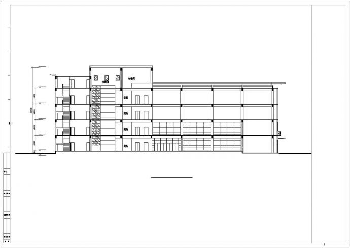 某居民区高级商场建筑方案设计施工CAD图纸_图1