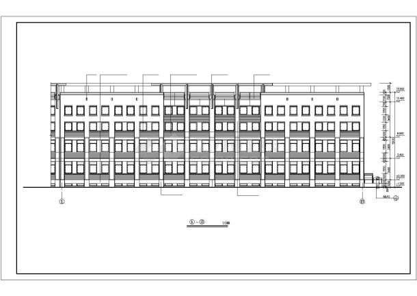 某度假区停带车场商场建筑方案设计全套施工CAD图纸-图一