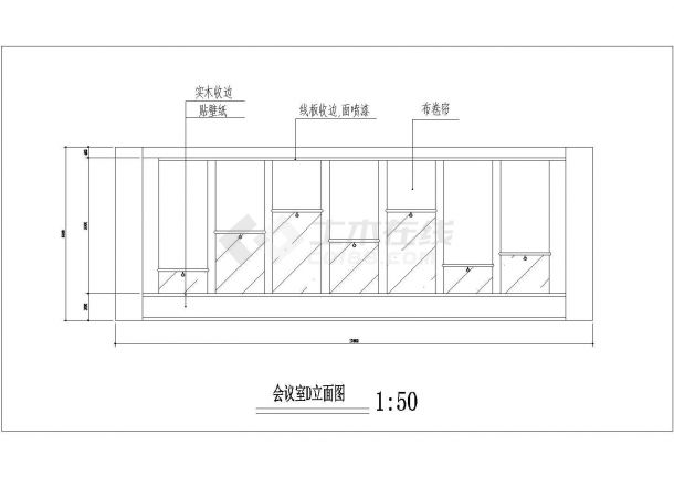 北京某互联网公司1200平米办公室全套装修装饰设计CAD图纸-图一