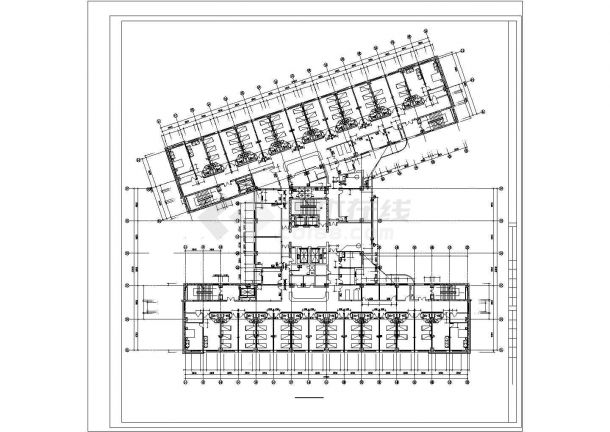 保定某医院1.2万平米五层框架结构门诊楼全套平面设计CAD图纸-图一