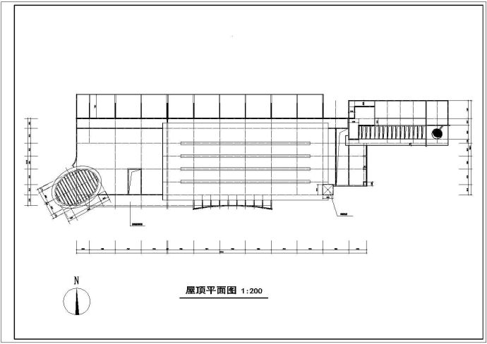 某地上四层二级汽车站建筑设计图_图1