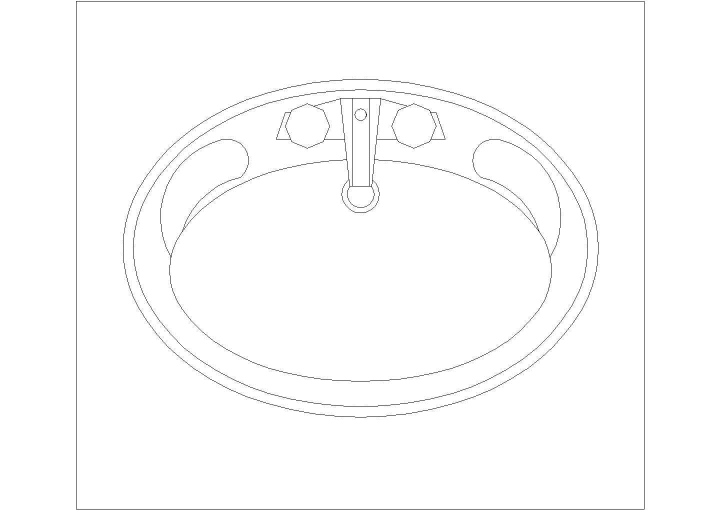某洗手台CAD节点施工构造图