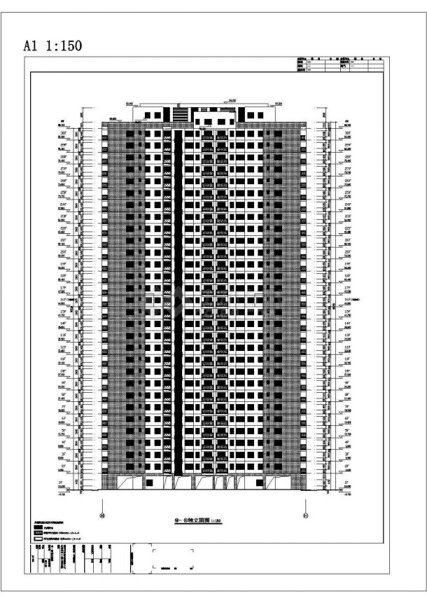 某23602.92平米九层人才公寓建施设计图（长49.6米宽22.7米）-图一