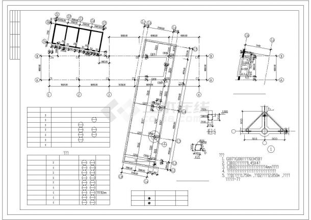 某经济区私人钢结构别墅建筑设计施工CAD图纸-图一