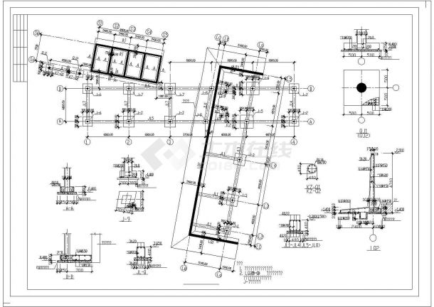 某经济区私人钢结构别墅建筑设计施工CAD图纸-图二