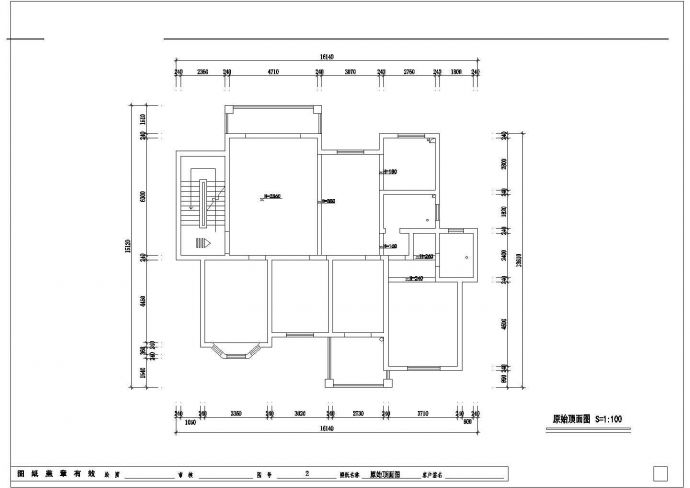 欧式四居室施工图CAD图纸_图1