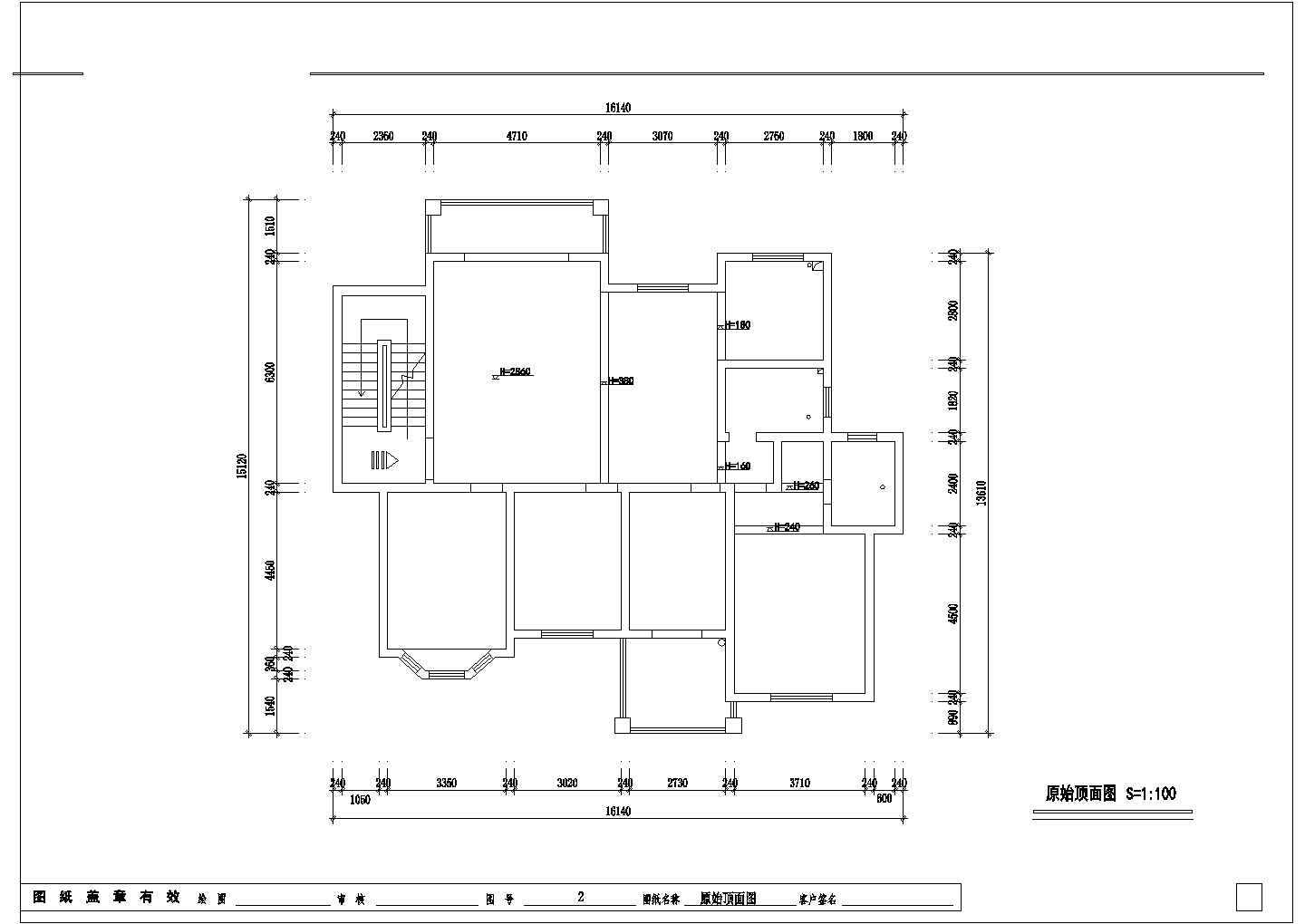 欧式四居室施工图CAD图纸