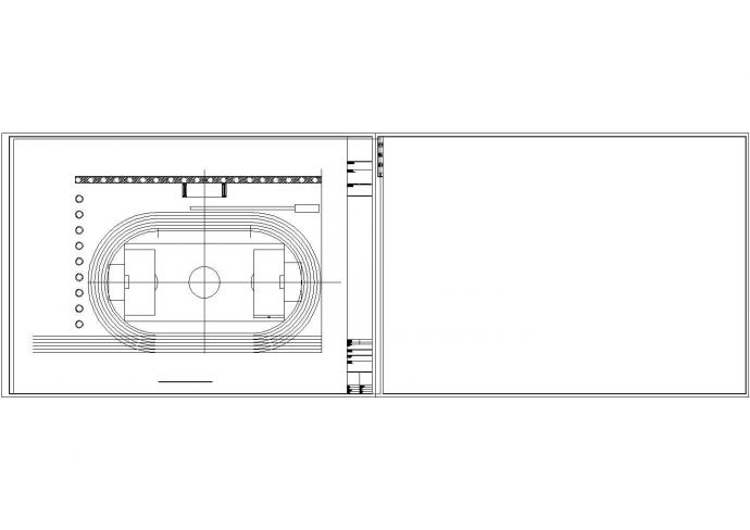 小学操场蓝球卖足球场改造CAD施工图_图1