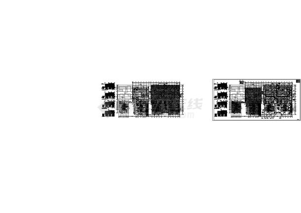 多栋高层商业综合楼空调通风防排烟施工图-图二