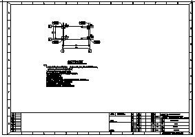 门卫设计_某单层框架结构食品门卫结构施工cad图纸-图一