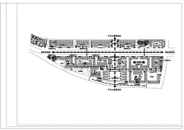 某商贸区规划方案设计施工CAD图纸-图二