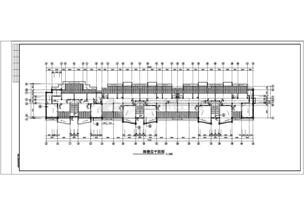 某大型商贸区商铺综合楼建筑方案设计施工CAD图纸-图一