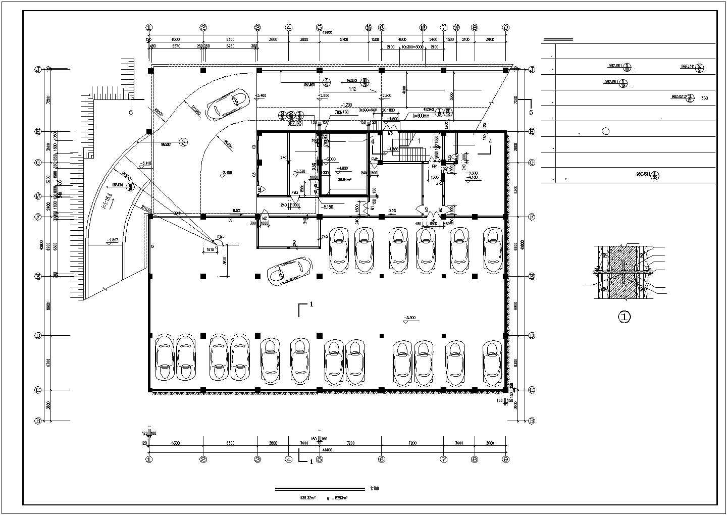 某市中心商贸区文化商城建筑方案全套设计施工CAD图纸