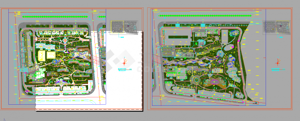 长沙白沙世纪佳园环境景观设计cad总平面施工图（含设计说明）-图二