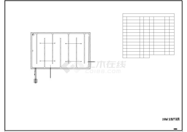1-2000方水池设计有盖+无盖-图一