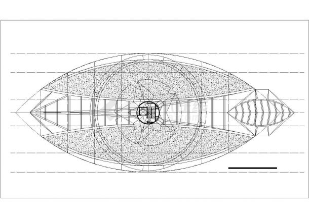 瑞典某433米的钢框架结构景观塔全套建筑设计CAD图纸-图二