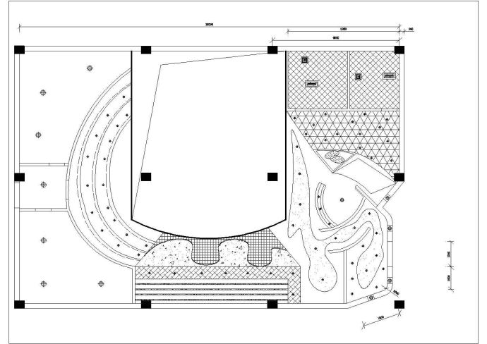 福州市武夷路某1200平米2层高档商务酒店装修设计CAD图纸_图1