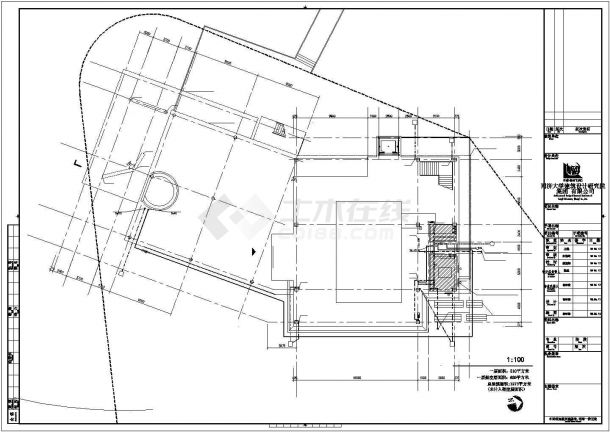平湖市秀兰春园小区三层售楼处给排水系统设计CAD图纸-图二