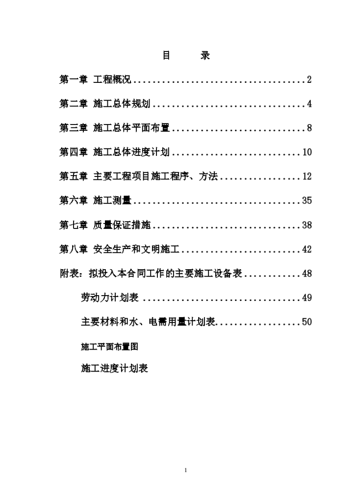 某土地整理项目施 工组织设计-图一