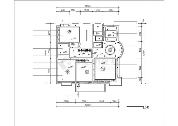 某城市高档商品房建筑方案设计施工CAD图纸-图一