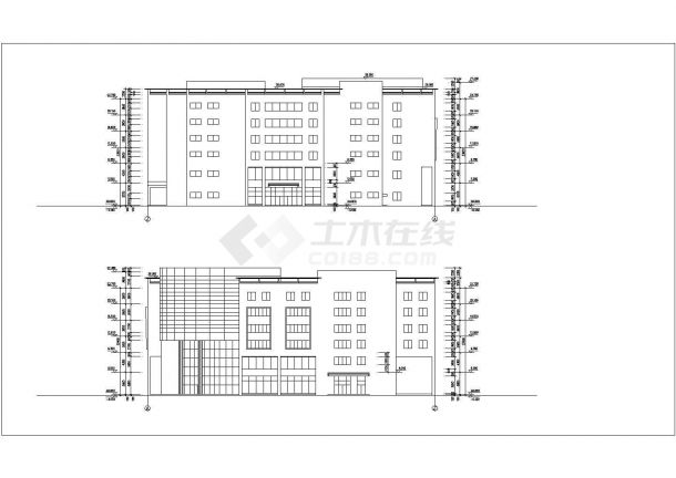 某城市商业大厦建筑方案设计施工CAD图纸-图一