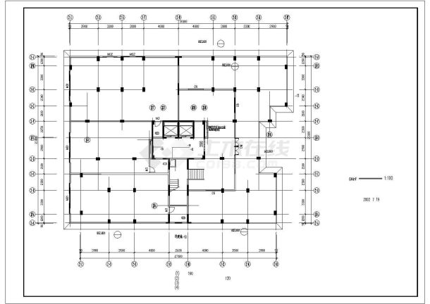某城市大型商住楼建筑方案全套设计施工CAD图纸-图二