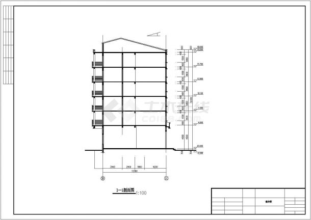 某城市大型高级商住楼建筑方案全套设计施工CAD图纸-图二