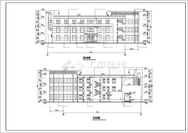 某地区高级商业会所建筑方案设计施工CAD图纸-图一